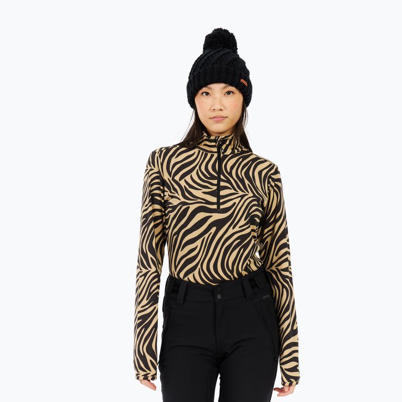 Damen-Sweatshirt Protest PRTEsher 1/4 Zip Active bamboo beige 4