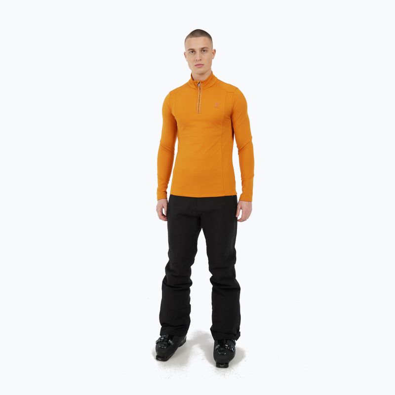 Herren-Sweatshirt Protest Rewill 1/4-Zip Active caramel yellow 2