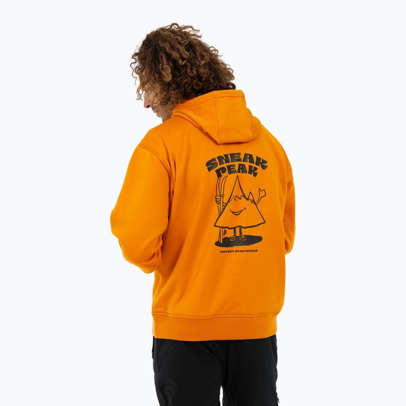 Herren Snowboard-Hoodie Protest PRTIvo Outdoor Hoodie caramel yellow 4