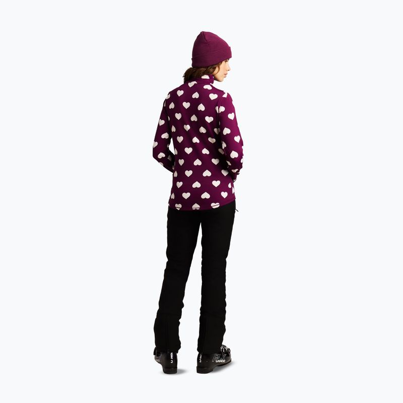 Fleecejacke für Damen Protest PRTSwana 1/4 Zip Active current purple 3