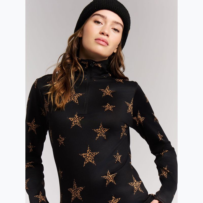 Fleecejacke für Damen Protest PRTSwana 1/4 Zip Active fudgecamel 4