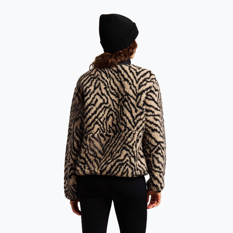 Fleecejacke für Damen Protest PRTJosey 1/4 Button bamboobeige 4