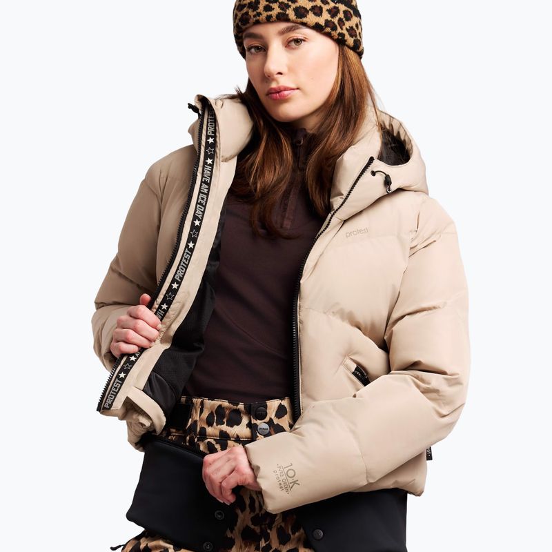 Damen Snowboardjacke Protest PRTPreppydos Zipshift bamboobeige 4