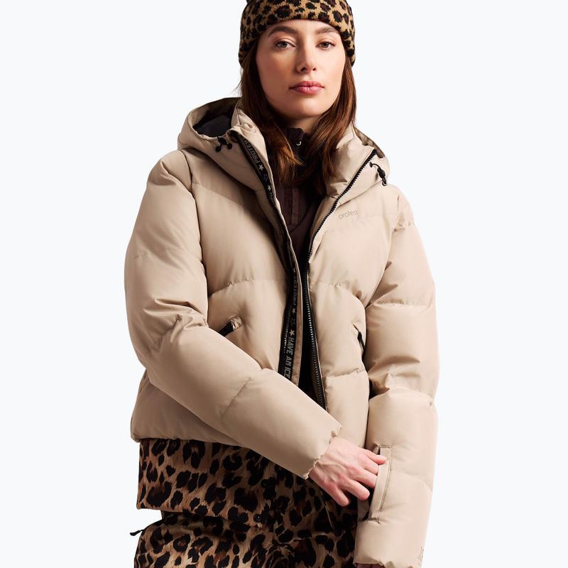 Damen Snowboardjacke Protest PRTPreppydos Zipshift bamboobeige 5