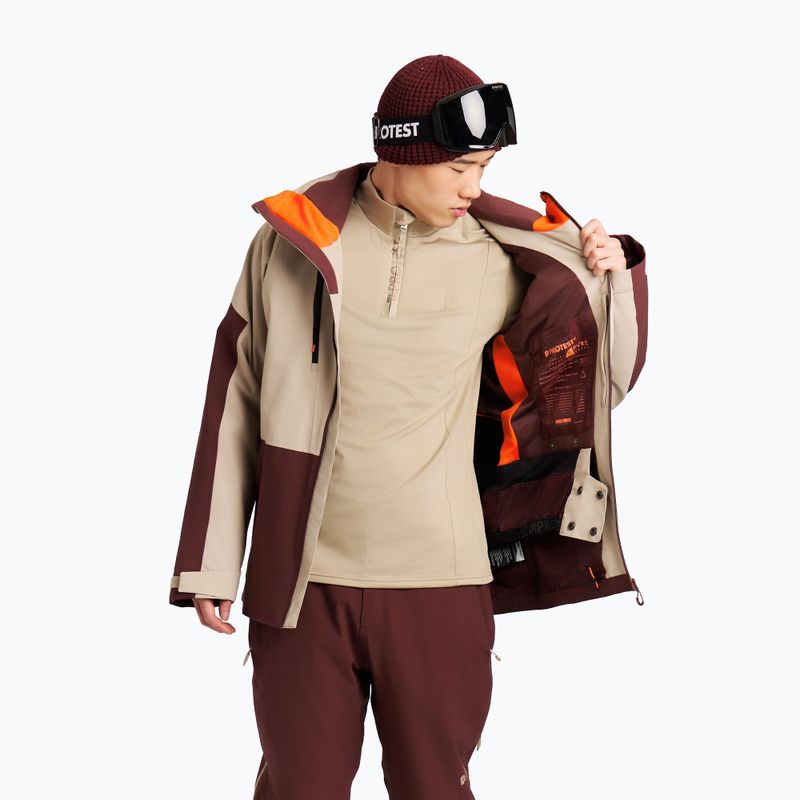 Herren-Snowboardjacke Protest PRTConnor pecanred 5