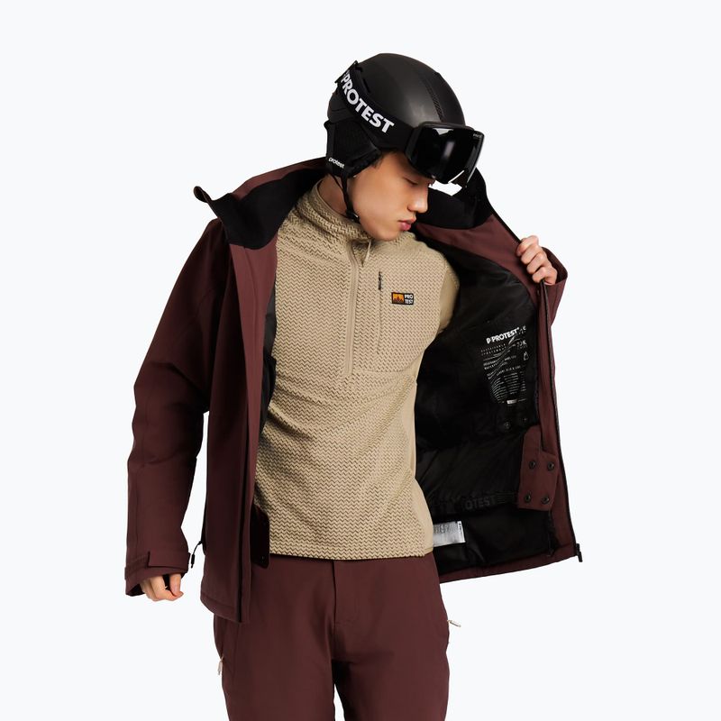 Herren-Snowboardjacke Protest Prttimothy pecanred 7