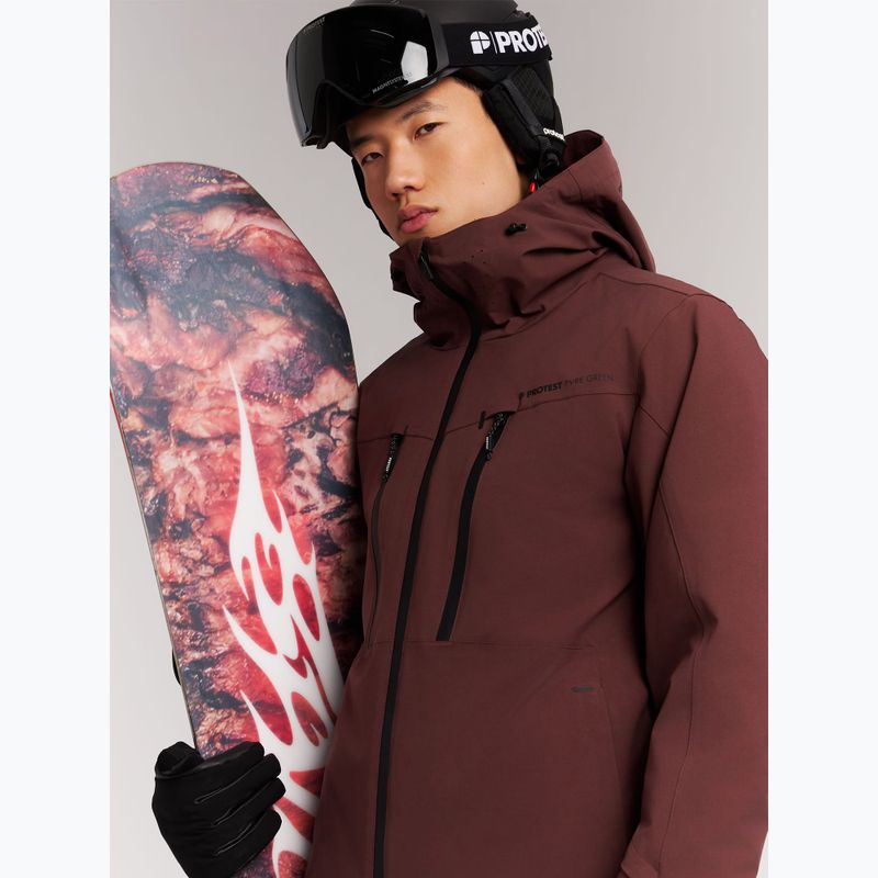 Herren-Snowboardjacke Protest Prttimothy pecanred 9