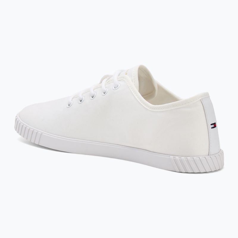 Tommy Hilfiger Damen Turnschuhe Canvas Lace Up weiß 3