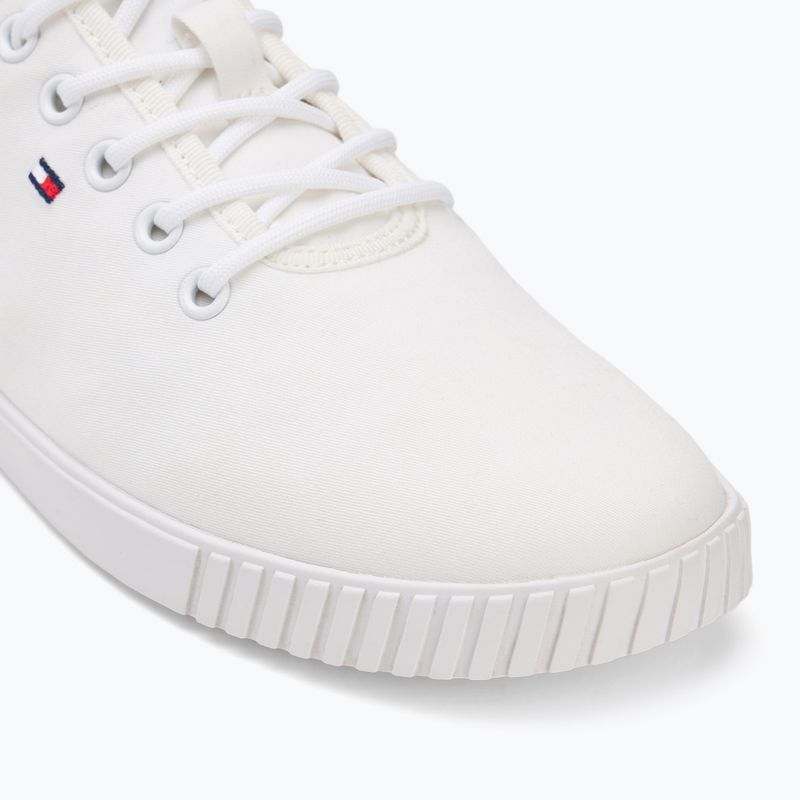 Tommy Hilfiger Damen Turnschuhe Canvas Lace Up weiß 7