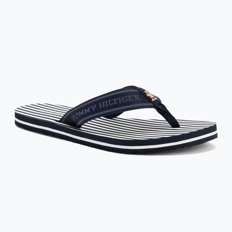 Flip-Flops Damen Tommy Hilfiger Stripes Beach Sandal space blue