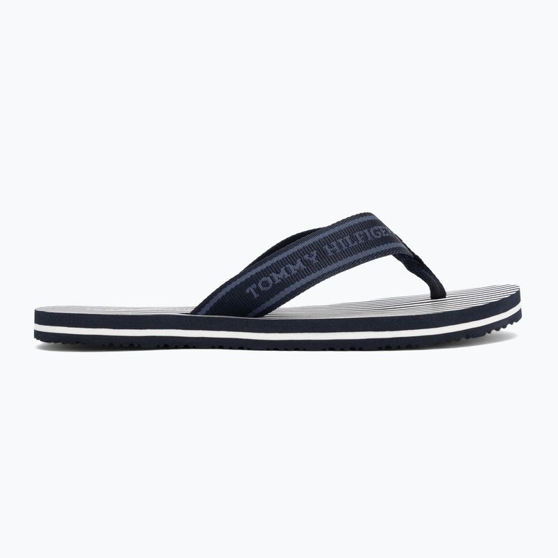 Flip-Flops Damen Tommy Hilfiger Stripes Beach Sandal space blue 2