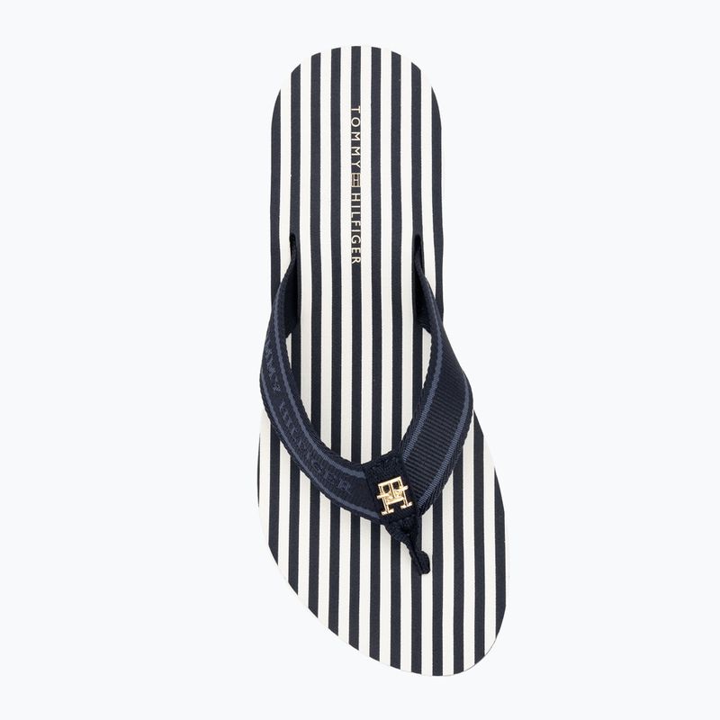 Flip-Flops Damen Tommy Hilfiger Stripes Beach Sandal space blue 5