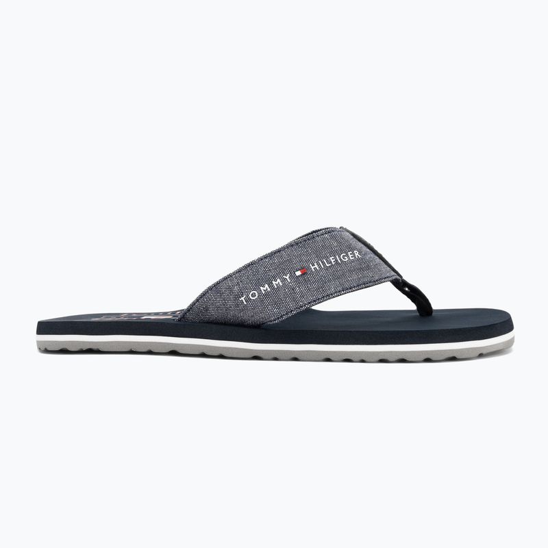 Flip-Flops Herren Tommy Hilfiger Chambray Beach Sandal desert sky 2