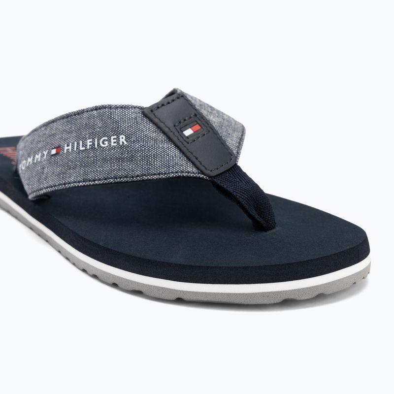 Flip-Flops Herren Tommy Hilfiger Chambray Beach Sandal desert sky 7