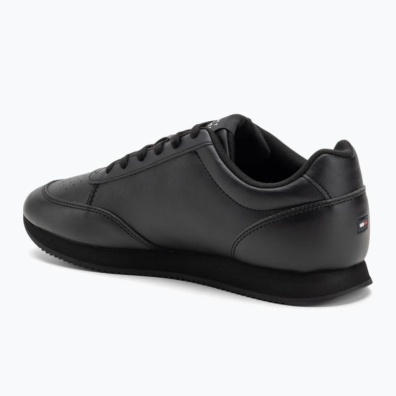 Herren Tommy Hilfiger Lo Runner Pu Mix schwarz Schuhe 3