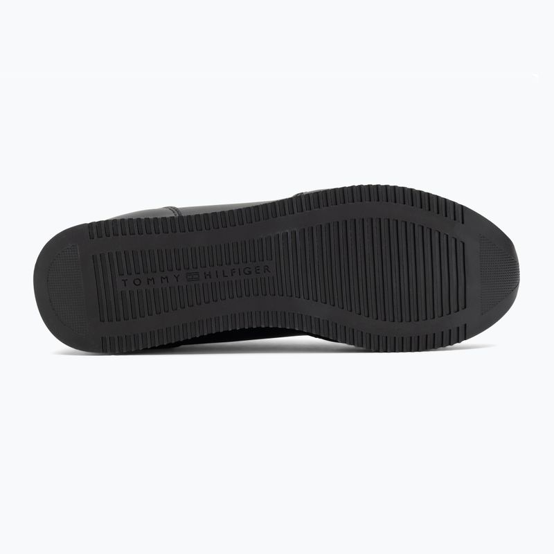 Herren Tommy Hilfiger Lo Runner Pu Mix schwarz Schuhe 4