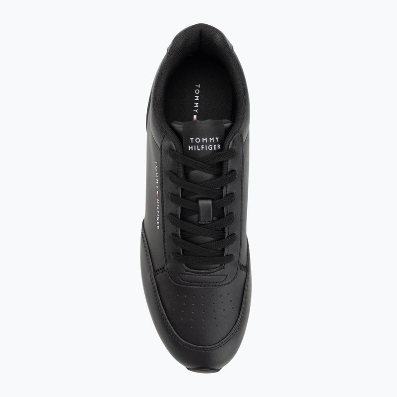 Herren Tommy Hilfiger Lo Runner Pu Mix schwarz Schuhe 5