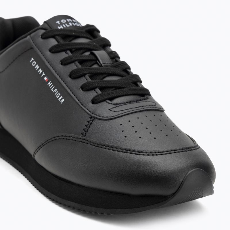 Herren Tommy Hilfiger Lo Runner Pu Mix schwarz Schuhe 7