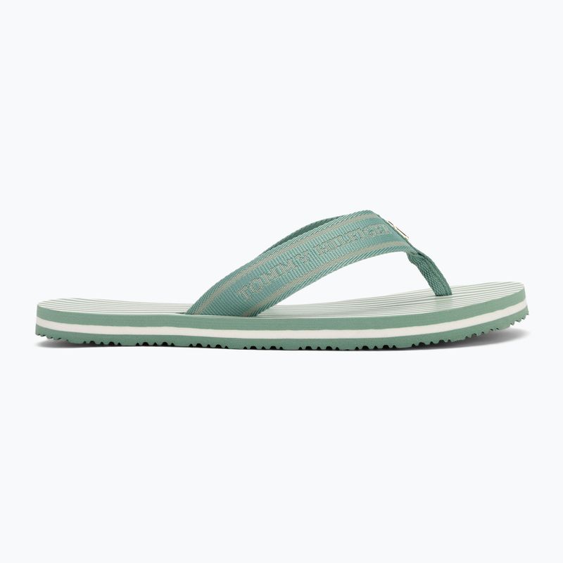 Flip-Flops Damen Tommy Hilfiger Stripes Beach Sandal charming green 2
