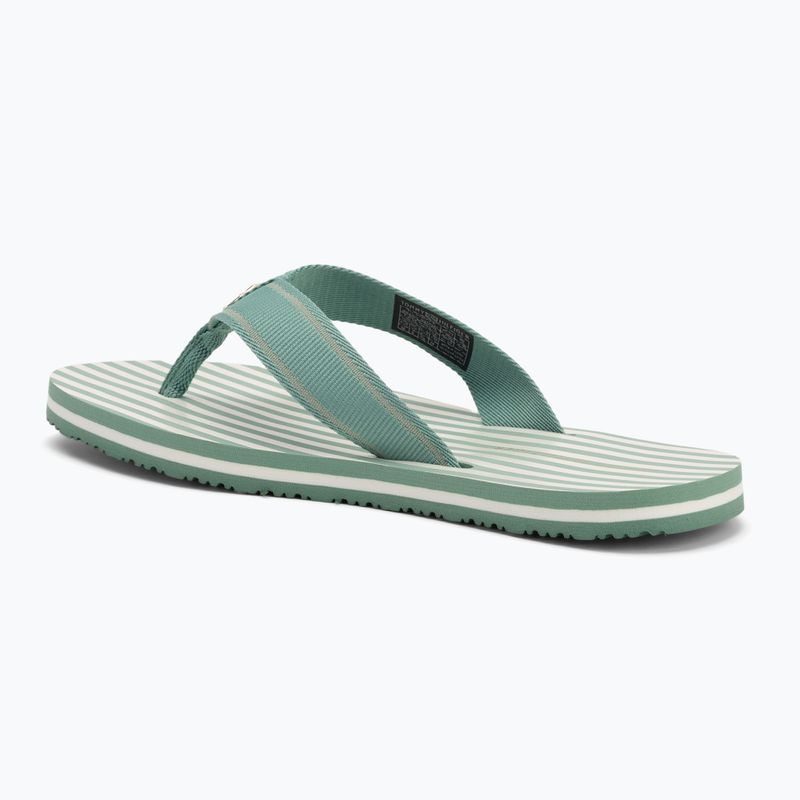 Flip-Flops Damen Tommy Hilfiger Stripes Beach Sandal charming green 3