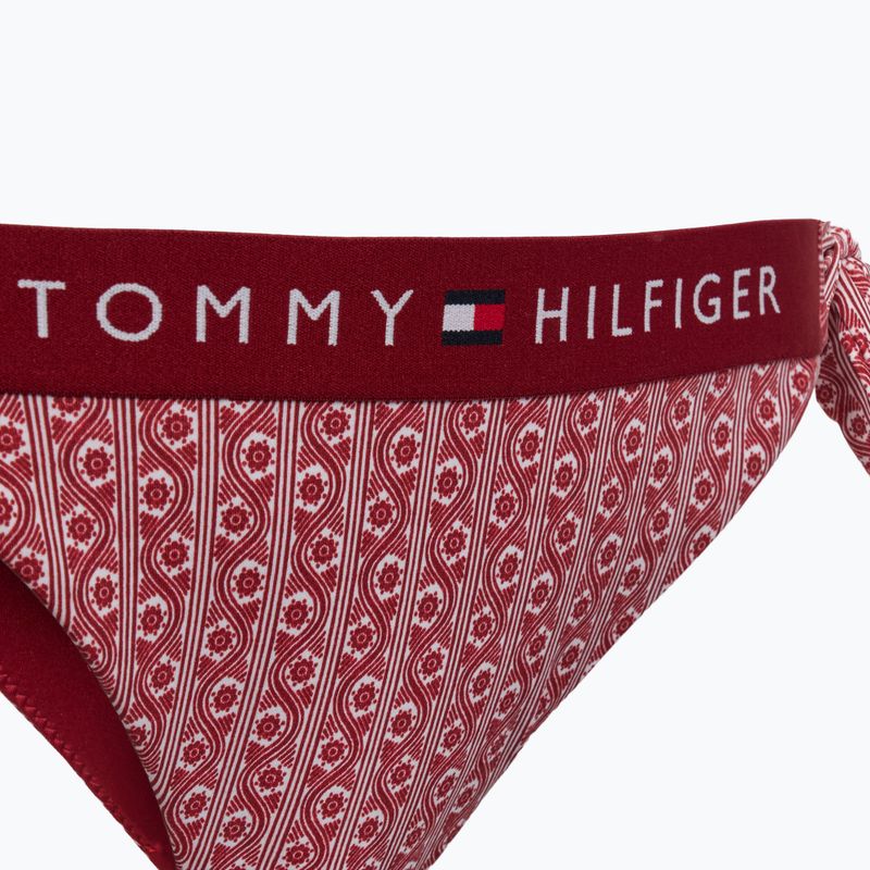 Bikini-Unterteil Tommy Hilfiger Cheeky Side Tie Bikini Print floral stripe regatta red 3