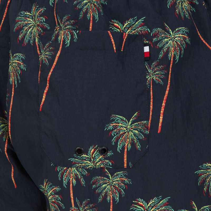 Tommy Hilfiger Herren Medium Drawstring Print Palme tropischen aop Wüste Himmel schwimmen Shorts 4