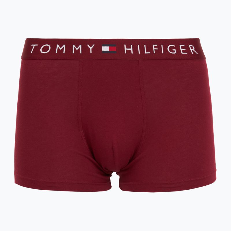 Tommy Hilfiger Herren Boxershorts UM0UM03521 3 Paar Desert Sky/Mid Grey Heather/Rot 3