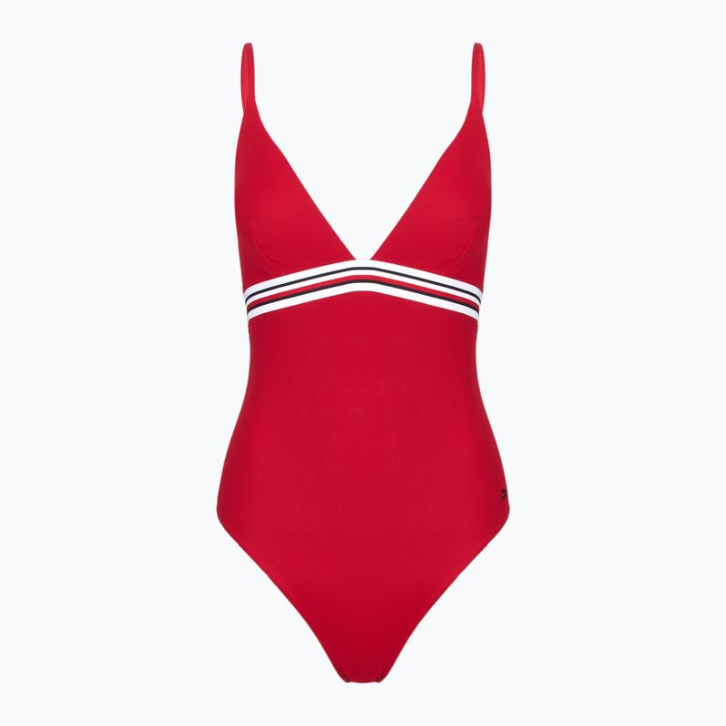 Tommy Hilfiger Frauen ein Stück Badeanzug Triangle One Piece Rp Ext primäre rot