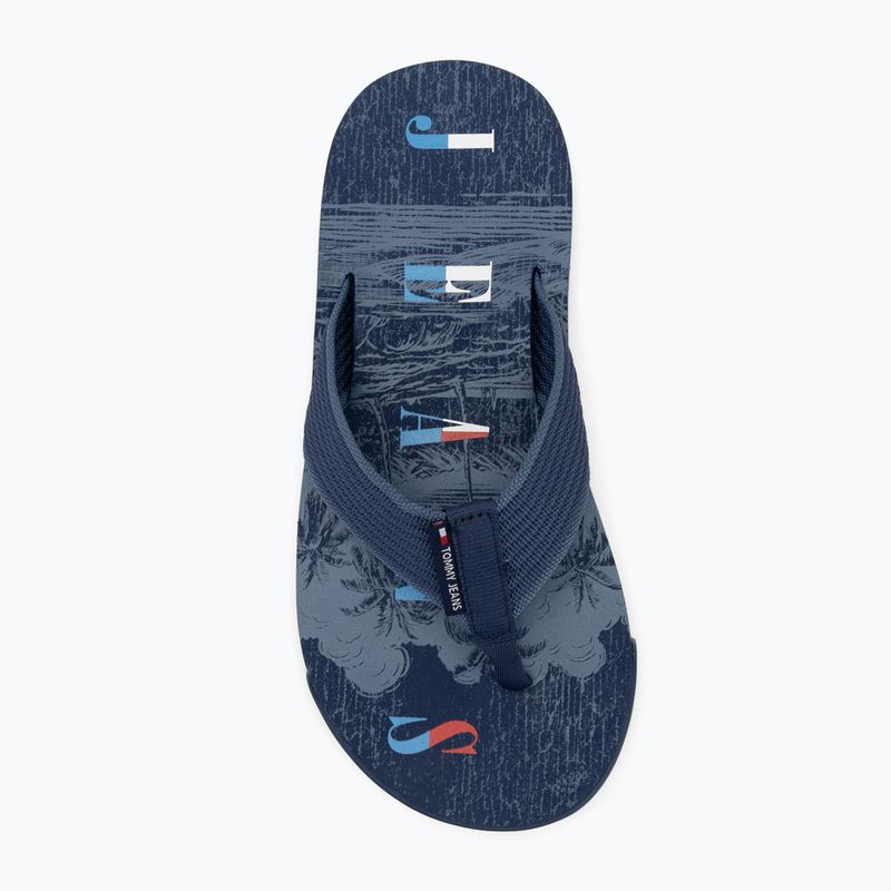 Flip-Flops Herren Tommy Jeans Elevated Beach Sandal velvet blue 5