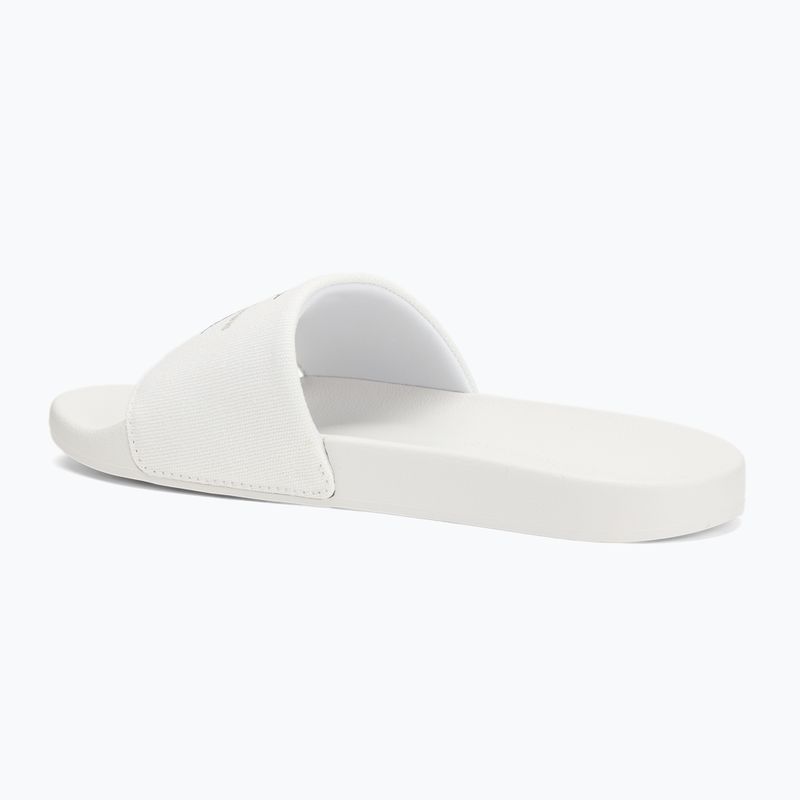 Badeschlappen Schlappen Damen Calvin Klein YW0YW01835 Slide Monogram Wn bright white/black 3