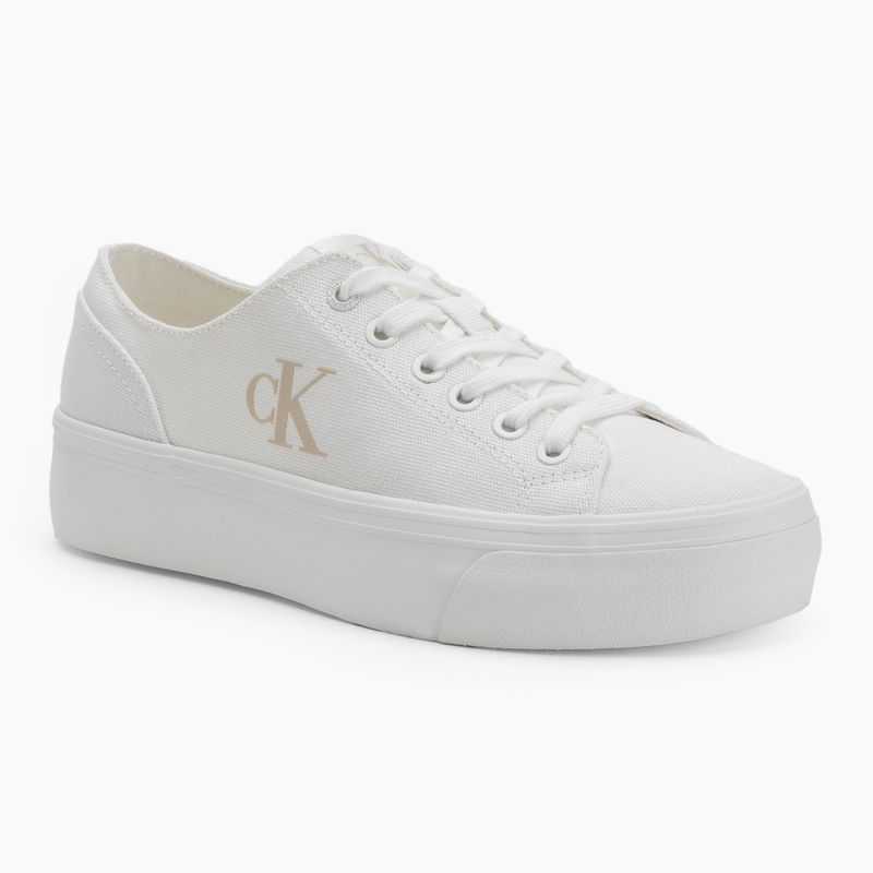 Calvin Klein Damen Turnschuhe YW0YW01763 Vulc Flatform Low Cv MG triple bright white