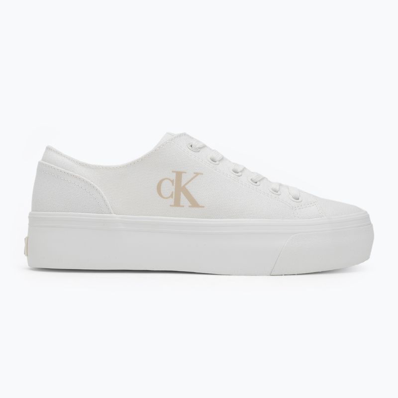 Calvin Klein Damen Turnschuhe YW0YW01763 Vulc Flatform Low Cv MG triple bright white 2