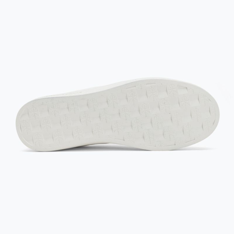Calvin Klein Damenschuhe YW0YW01444 Classic Cupsole Lowlaceup Lth Wn Hellweiß/Mondlicht Jade 4