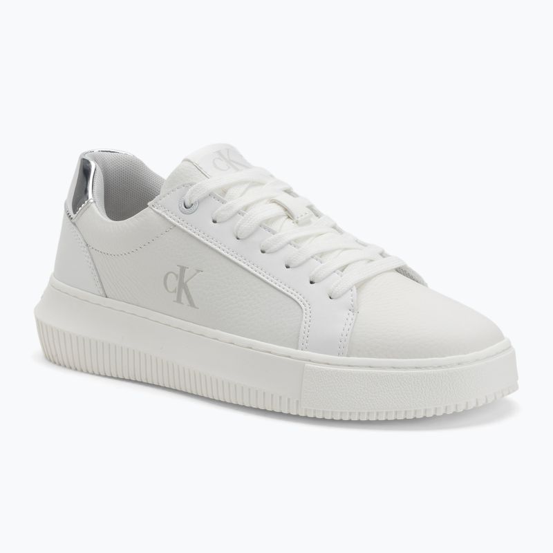 Calvin Klein Damenschuhe YW0YW01769 Chunky Cupsole Low Mg hell weiß/silber