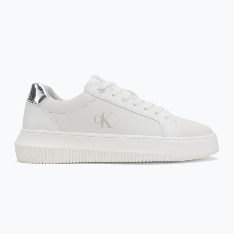 Calvin Klein Damenschuhe YW0YW01769 Chunky Cupsole Low Mg hell weiß/silber 2