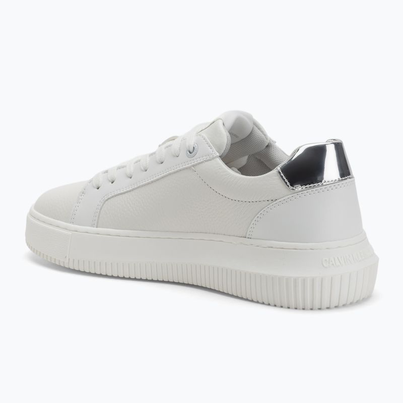 Calvin Klein Damenschuhe YW0YW01769 Chunky Cupsole Low Mg hell weiß/silber 3