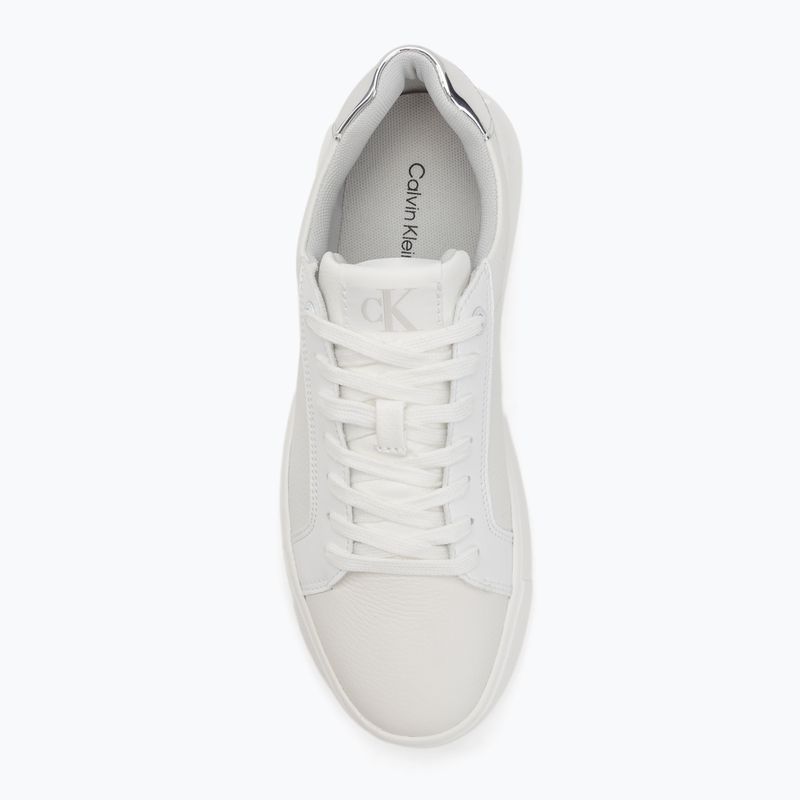 Calvin Klein Damenschuhe YW0YW01769 Chunky Cupsole Low Mg hell weiß/silber 5