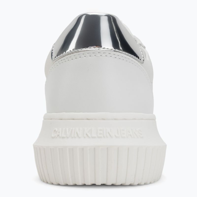 Calvin Klein Damenschuhe YW0YW01769 Chunky Cupsole Low Mg hell weiß/silber 6