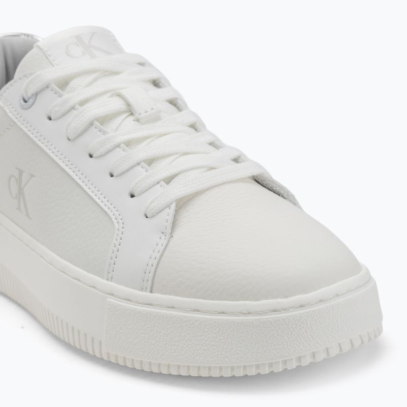 Calvin Klein Damenschuhe YW0YW01769 Chunky Cupsole Low Mg hell weiß/silber 7