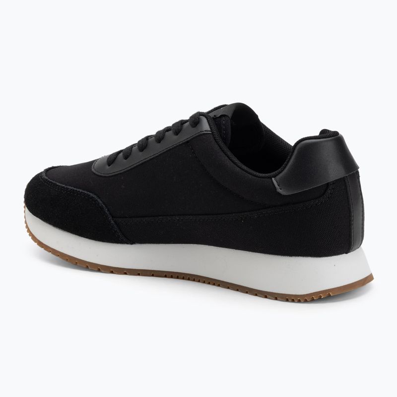 Calvin Klein Damen Schuhe YW0YW01888 Retro Runner Low Laceup Canvas schwarz/hellweiß 3