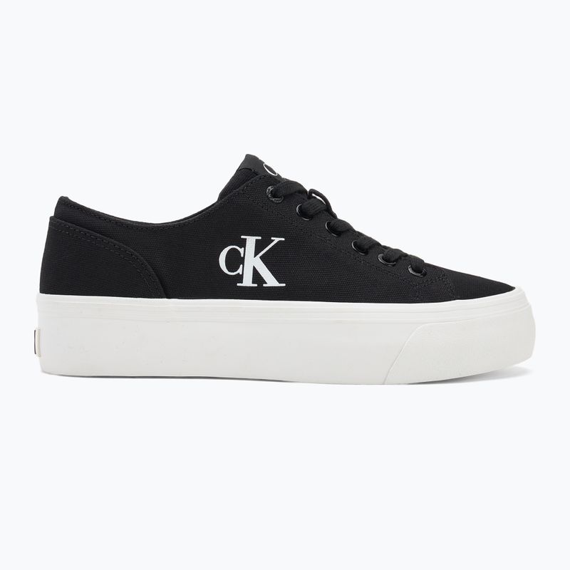Calvin Klein Damen Turnschuhe YW0YW01763 Vulc Flatform Low Cv MG schwarz/hellweiß 2