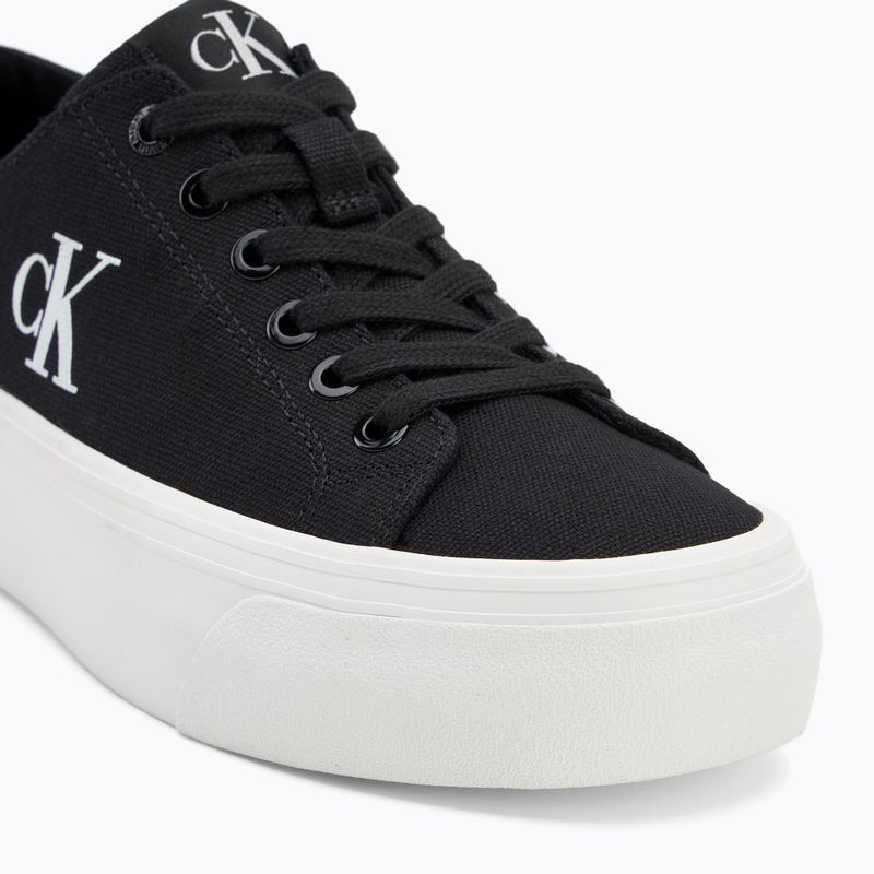 Calvin Klein Damen Turnschuhe YW0YW01763 Vulc Flatform Low Cv MG schwarz/hellweiß 7