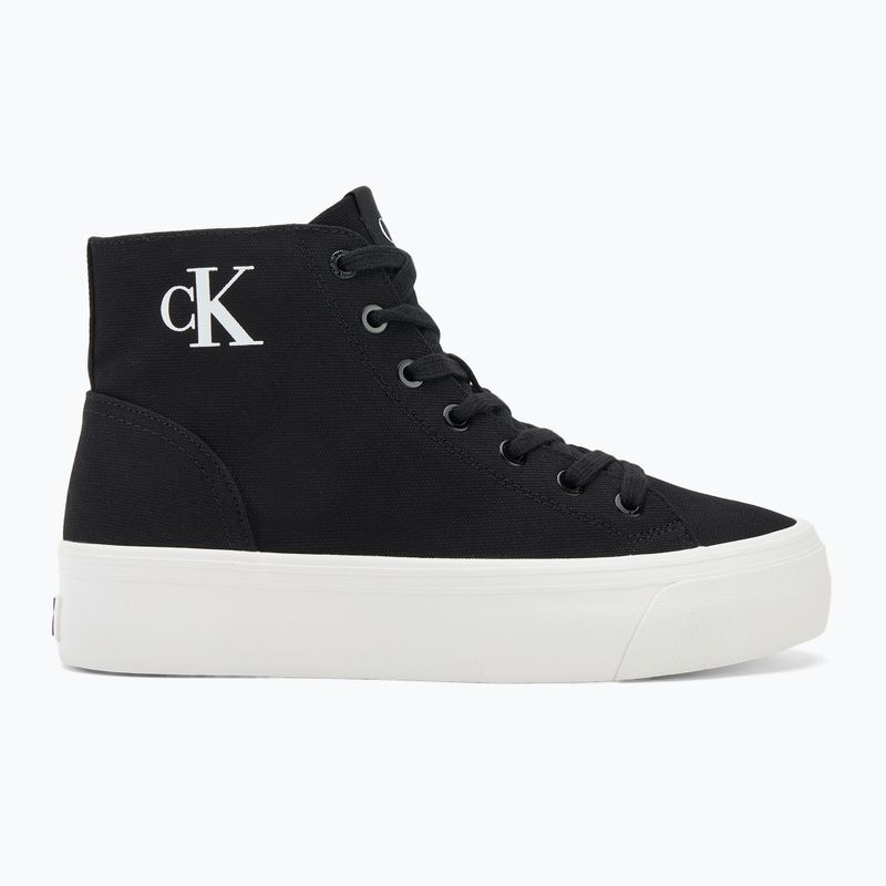 Calvin Klein Damen Turnschuhe YW0YW01764 Vulc Flatform Mid Cv Mg schwarz/hellweiß 2