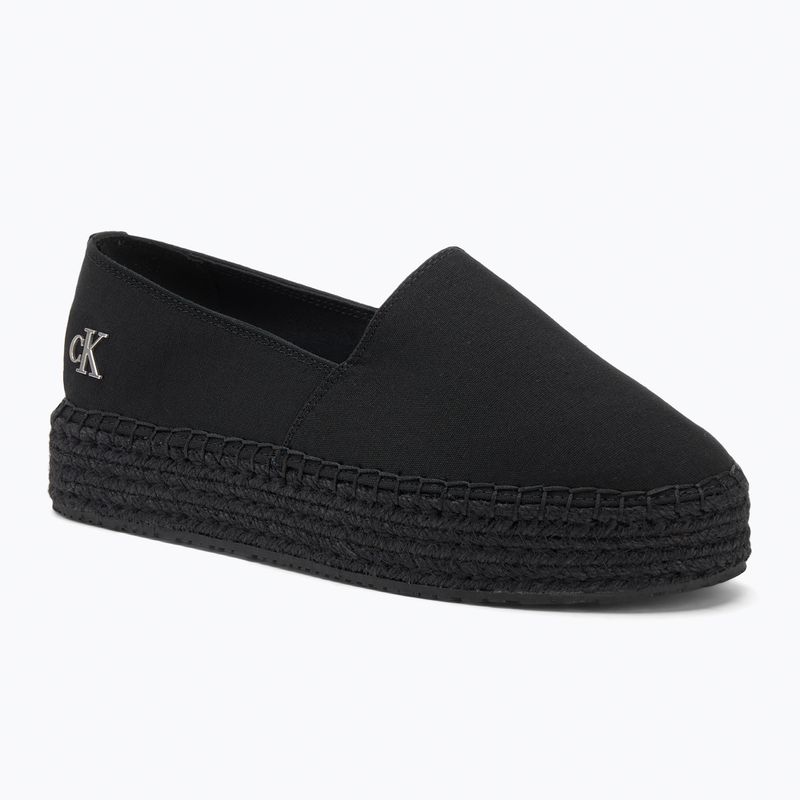 Damen Schuhe Calvin Klein Flatform Espadrille Mg/Hdw dreifach schwarz