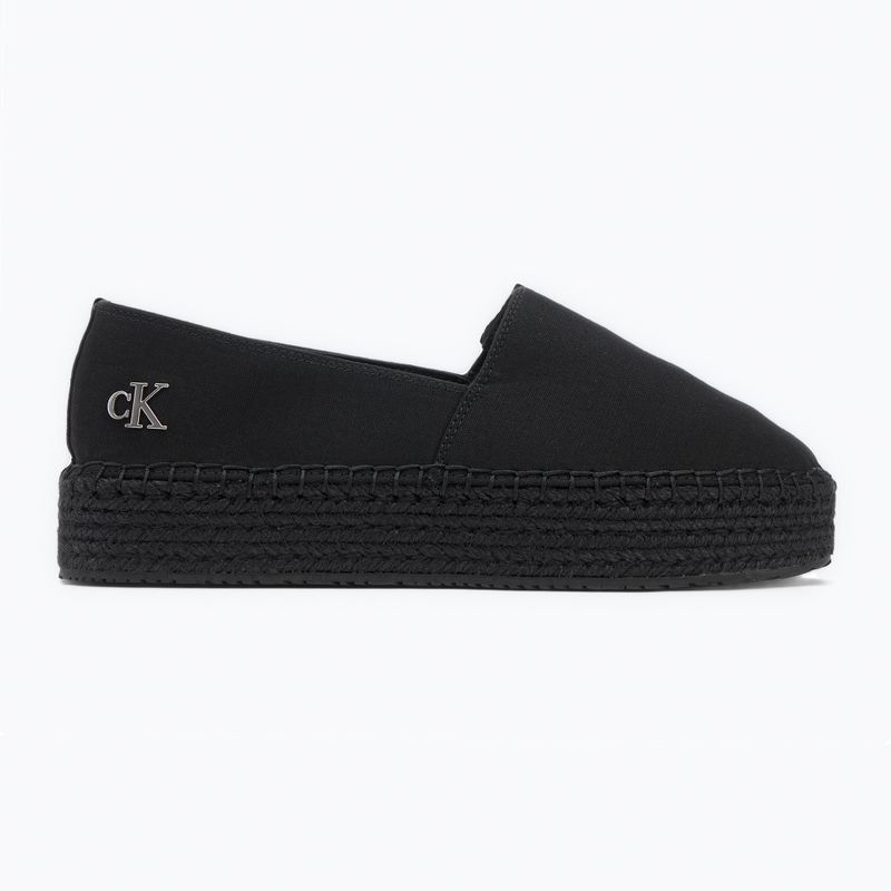 Damen Schuhe Calvin Klein Flatform Espadrille Mg/Hdw dreifach schwarz 2