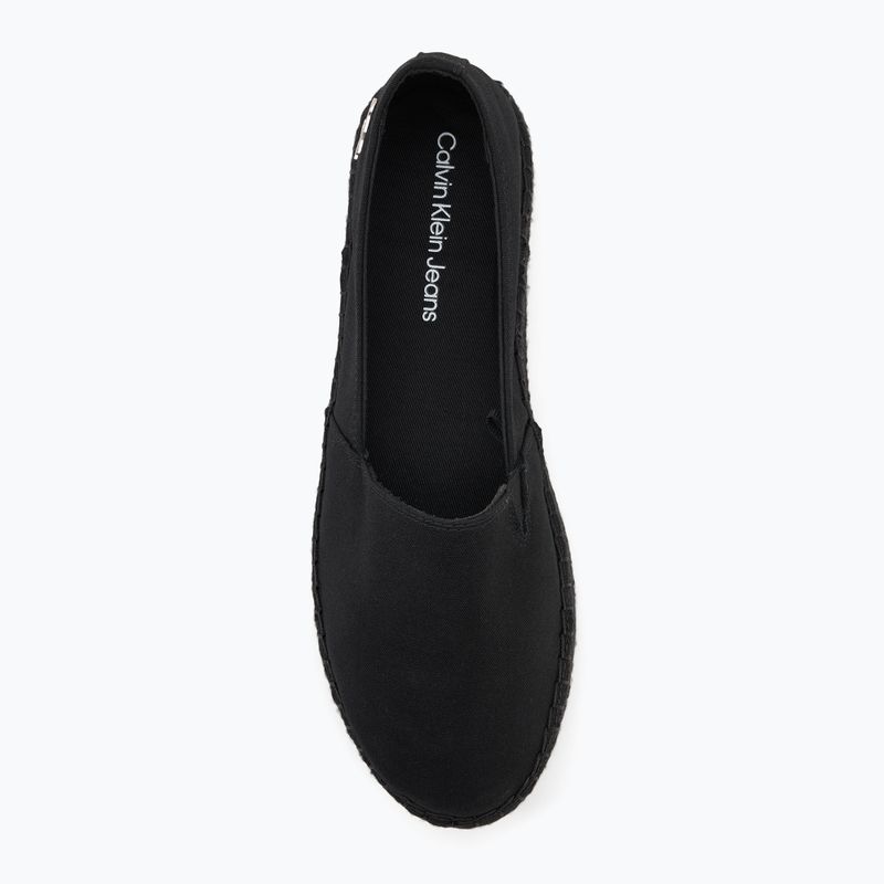 Damen Schuhe Calvin Klein Flatform Espadrille Mg/Hdw dreifach schwarz 5