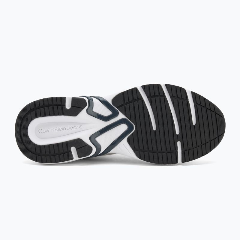 Calvin Klein Damen Schuhe YW0YW01887 Retro Tennis Knit Mg hell weiß/silber bich/navy 4