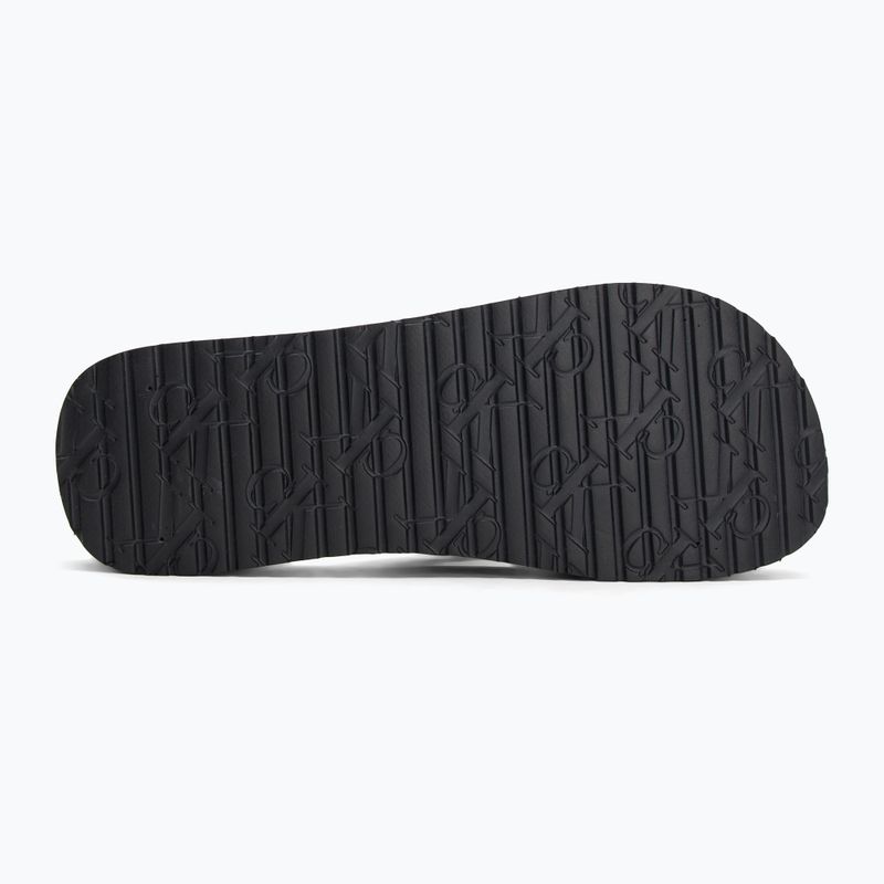Damen Calvin Klein YW0YW01723 Strand Sandale Flatform Ttxr Satin dreifach schwarz Flip Flops 4