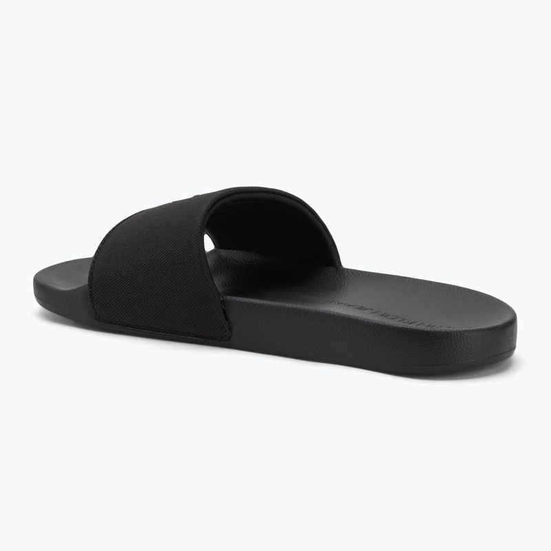 Calvin Klein Damen Flip-Flops YW0YW01713 Slide Monogram Hardware dreifach schwarz 3