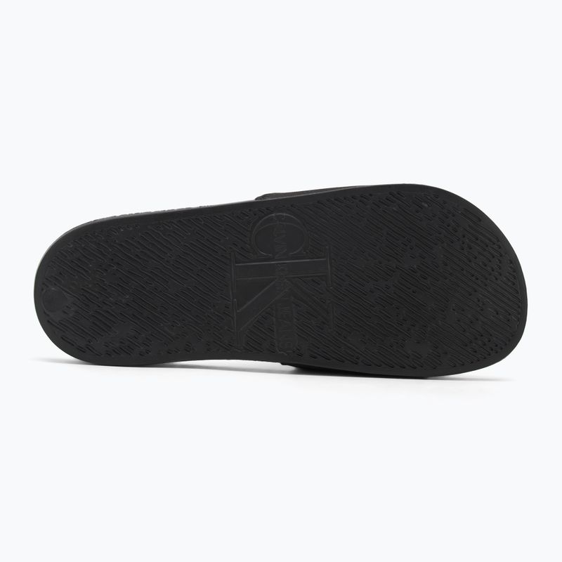 Calvin Klein Damen Flip-Flops YW0YW01713 Slide Monogram Hardware dreifach schwarz 4